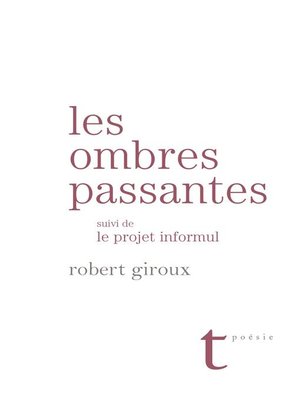 cover image of Les ombres passantes